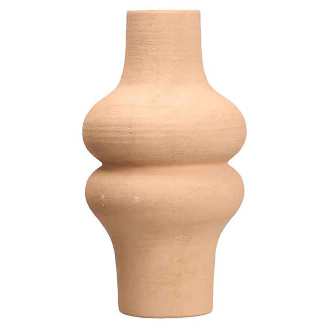 Jarrón MICHELIN marrón de cerámica 34,5cm