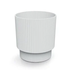 Jarrón MILLY redondo blanco 15.7x14.6x14.6cm