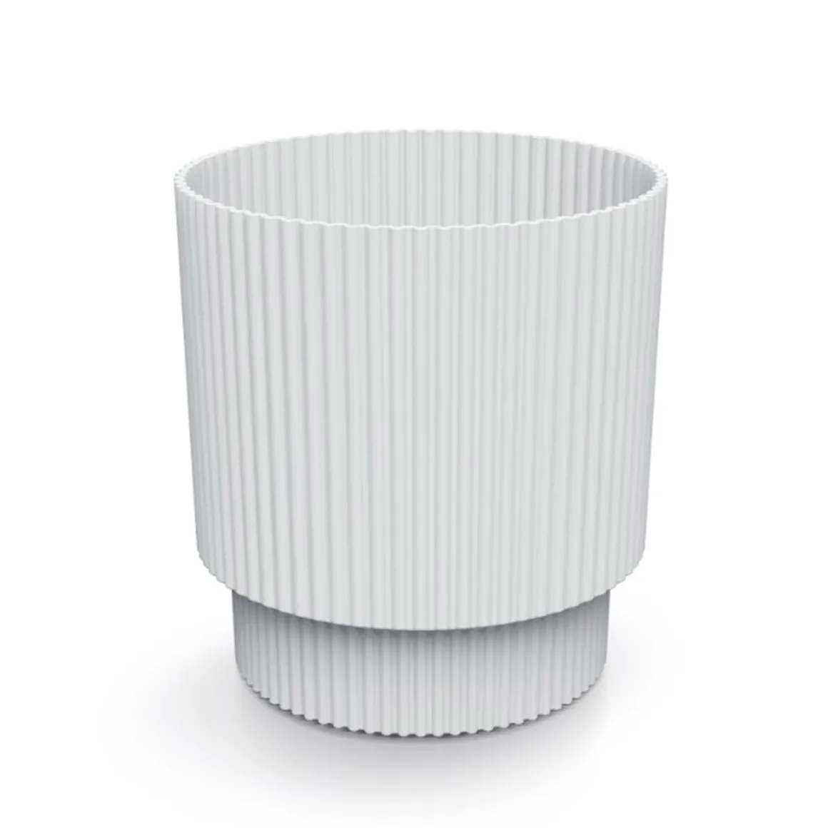 Jarrón MILLY redondo blanco 15.7x14.6x14.6cm