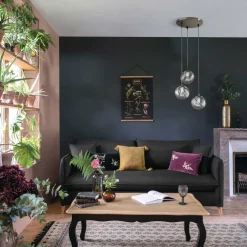 Jarrón NIGHT dorado metálico 45Cm