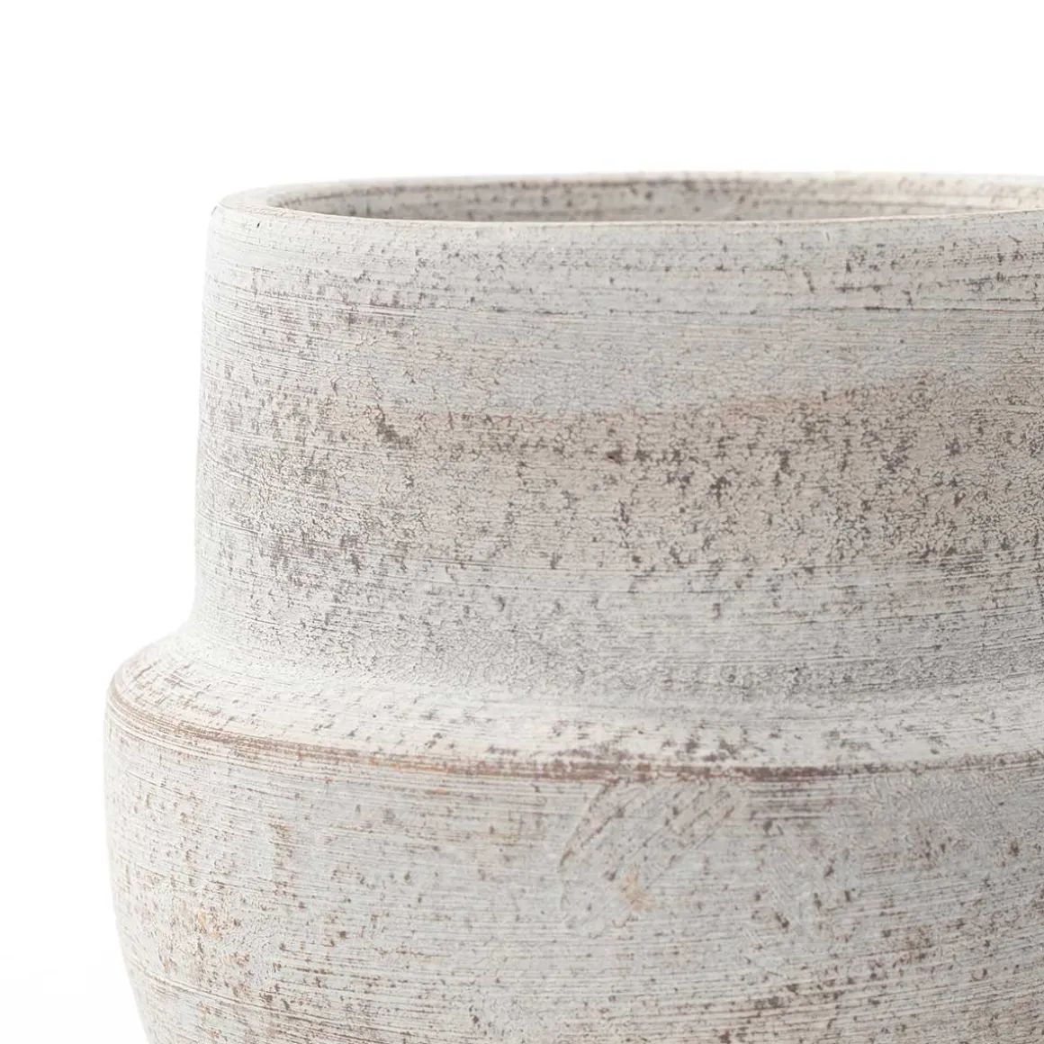 Jarrón SABRE gris de barro 12cm