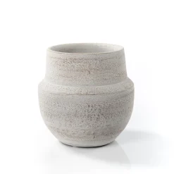 Jarrón SABRE gris de barro 14cm