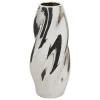 Jarrón SKY plateado de cerámica