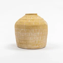 Jarrón Wind Oriental Amarillo 20Cm