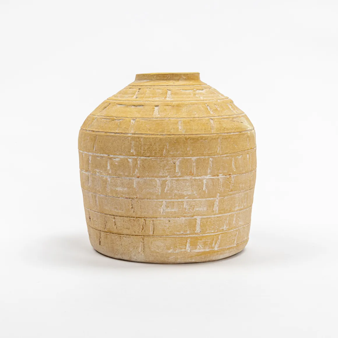 Jarrón Wind Oriental Amarillo 20Cm