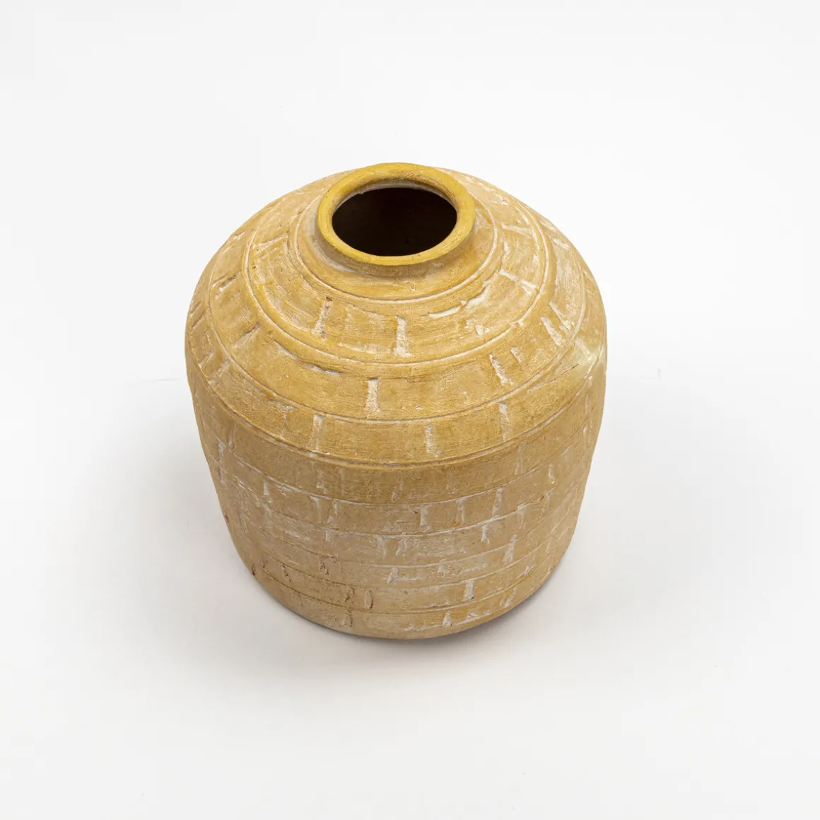 Jarrón Wind Oriental Amarillo 20Cm