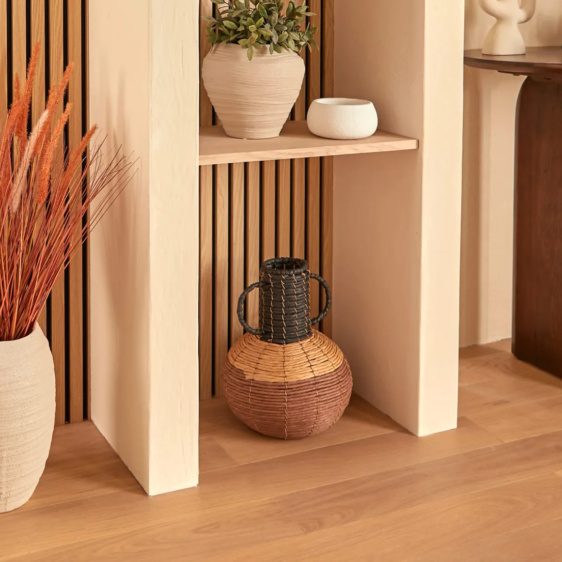 Jarrón WONJA marrón 35x28cm