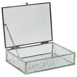 Joyero ANIA plateado 16.5x21.5cm