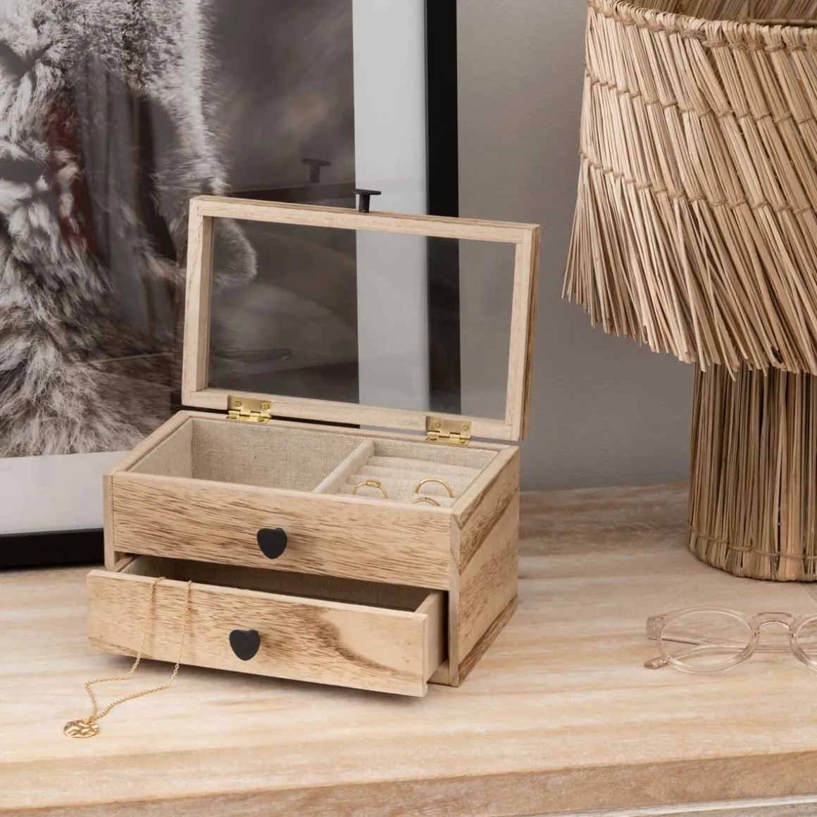 Joyero De Madera Beige Inu