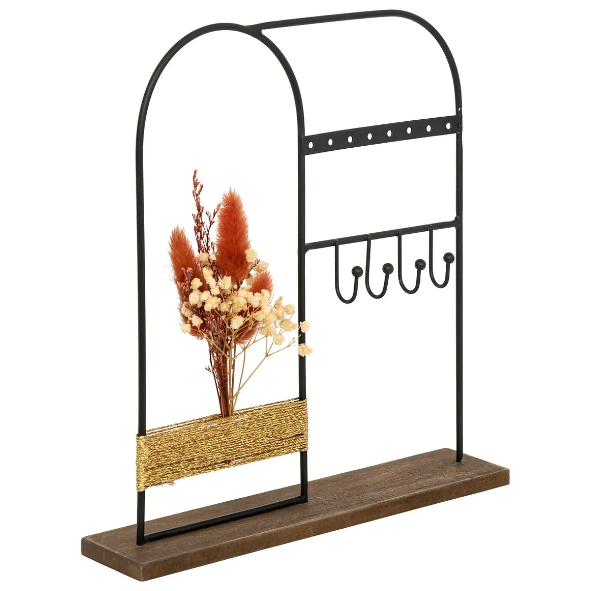 Joyero De Madera Y Metal Negro