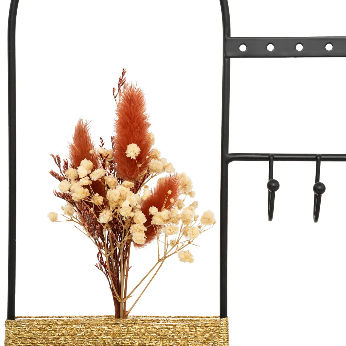 Joyero De Madera Y Metal Negro