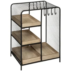 Joyero De Metal Negro Arty 20x15x28Cm