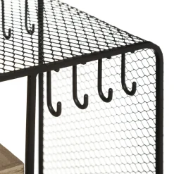 Joyero De Metal Negro Arty 20x15x28Cm