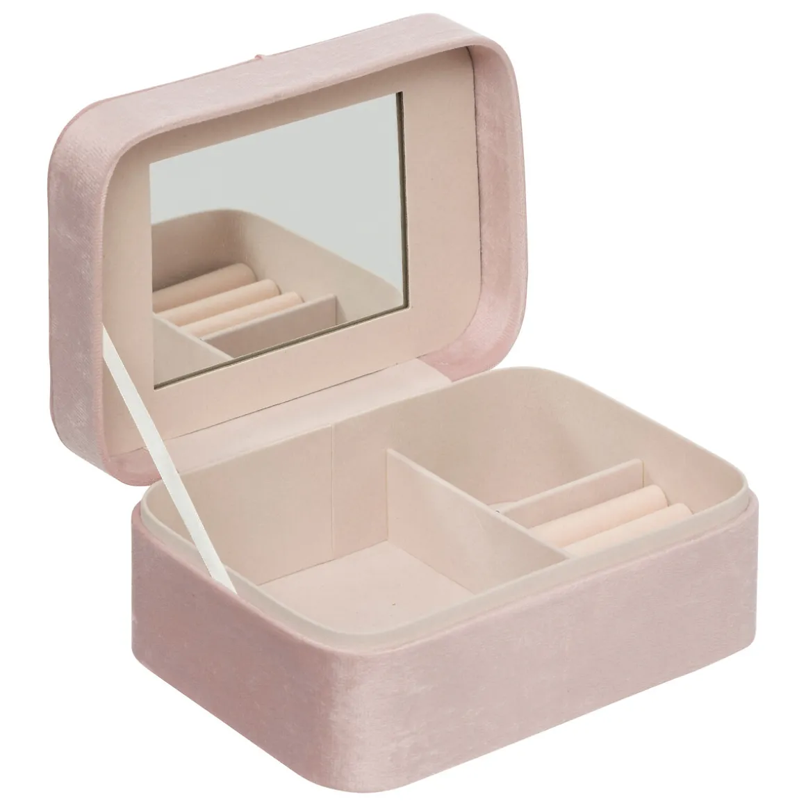 Joyero De Terciopelo Rosa