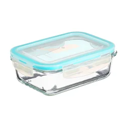 Juego 3 Cajas De Vidrio Herméticas Rectangulares