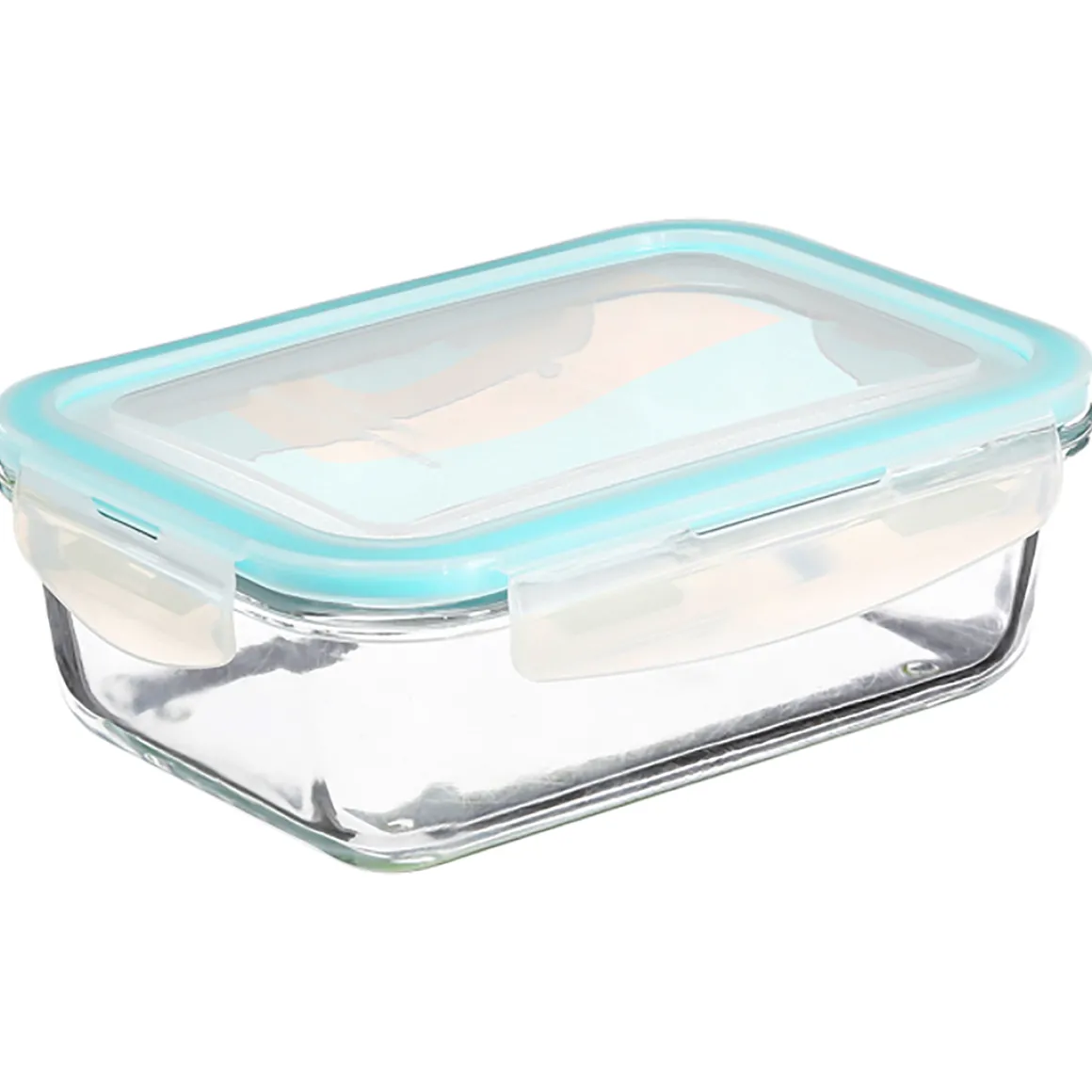 Juego 3 Cajas De Vidrio Herméticas Rectangulares