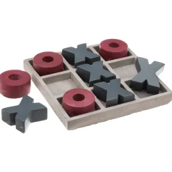 Juego 3 En Raya Tablero Decorativo De Cemento