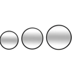 Juego 3 Espejos De Pared Mona De Metal