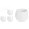 Juego 3 Macetas Blancas Depósito Agua