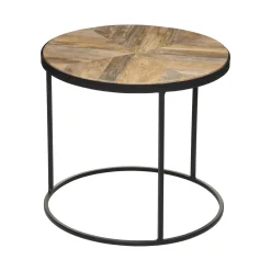 Juego 2 Mesas Auxiliares De Madera 51Cm