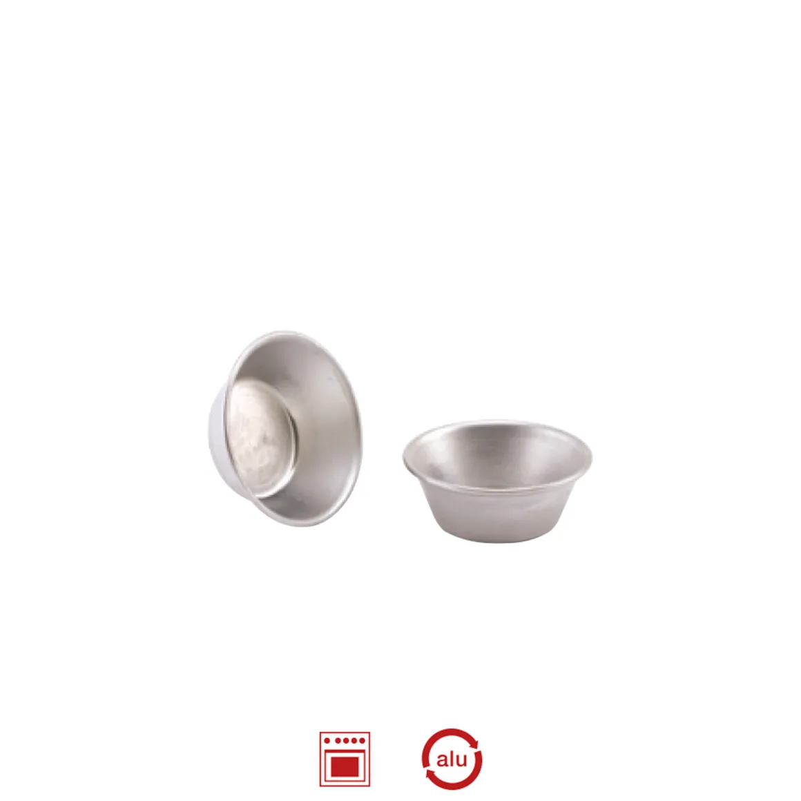 Juego 6 Moldes Para Cupcakes De Aluminio