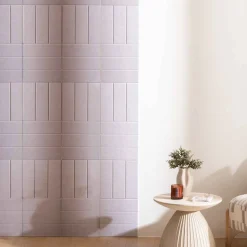 Juego 3 paneles decorativos fieltro gris 30x30cm