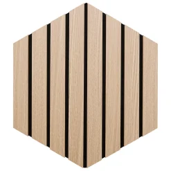 Juego 3 paneles decorativos hexagonal COLVA natura