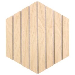 Juego 3 paneles decorativos hexagonal COLVA beige