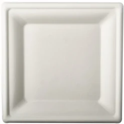 Juego 10 Platos Cuad. Caña Azúcar 20Cm