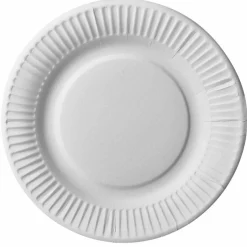 Juego 10 Platos De Cartón Redondos 19Cm