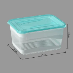 Juego 2 Recipientes C/Tapa Azul 2L