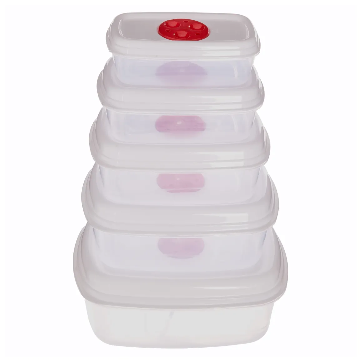 Juego 5 Recipientes P/Microondas+Tapa