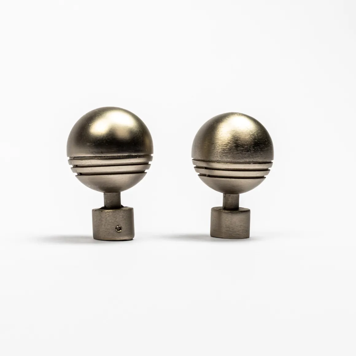 Juego 2 Remates Bola D20 Plateado