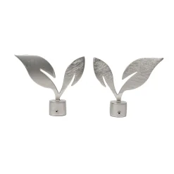 Juego 2 Remates Nature Zen D20 Plateado