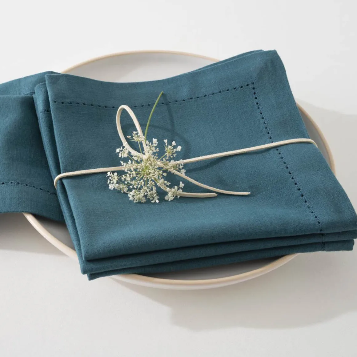 Juego 4 Servilletas Chambray 40x40Cm