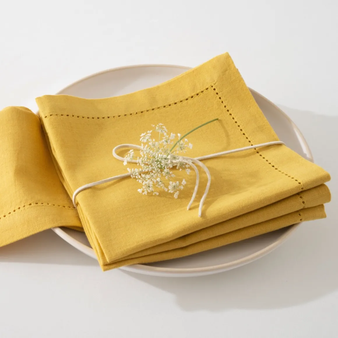 Juego 4 Servilletas Chambray 40x40Cm