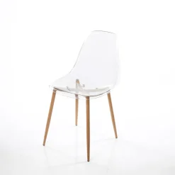 Juego 2 sillas transparentes VANITY
