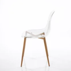 Juego 2 sillas transparentes VANITY