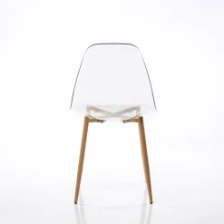 Juego 2 sillas transparentes VANITY