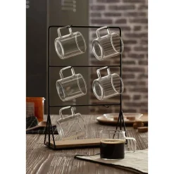 Juego 6 Tazas Mia Con Soporte 10Cl