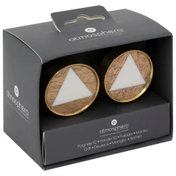 Juego 2 Tiradores De Madera 3.8x4.8Cm