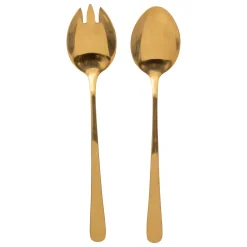 Juego 2 Utensilios Para Servir Doradas