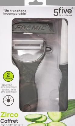 Juego Cuchillo+Pelador De Cerámica