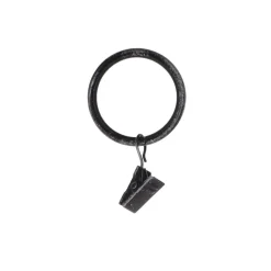 Juego De 8 Anillas C/Pinzas D20 Negro