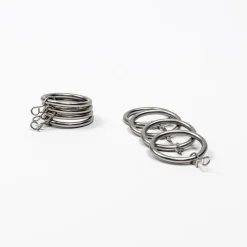 Juego De 8 Anillas D20 Plateadas