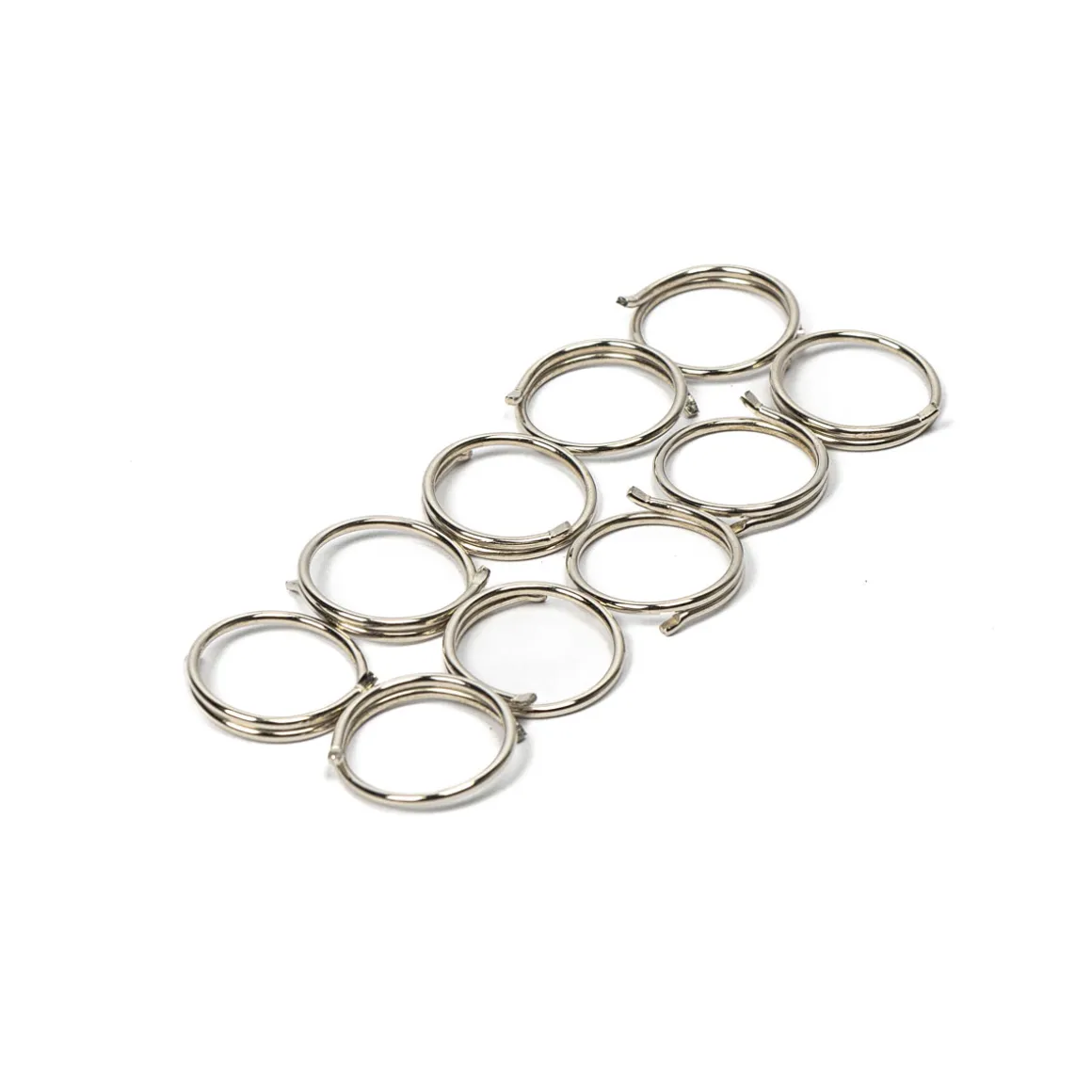 Juego De 10 Argollas Plateadas