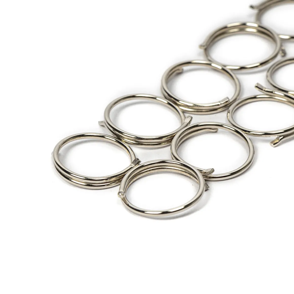 Juego De 10 Argollas Plateadas