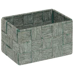 Juego de 3 cestas verde de poliéster