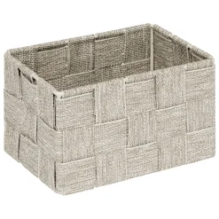 Juego de 3 cestas wc beige de poliéster