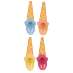 Juego de 4 copas de helado con cuchara